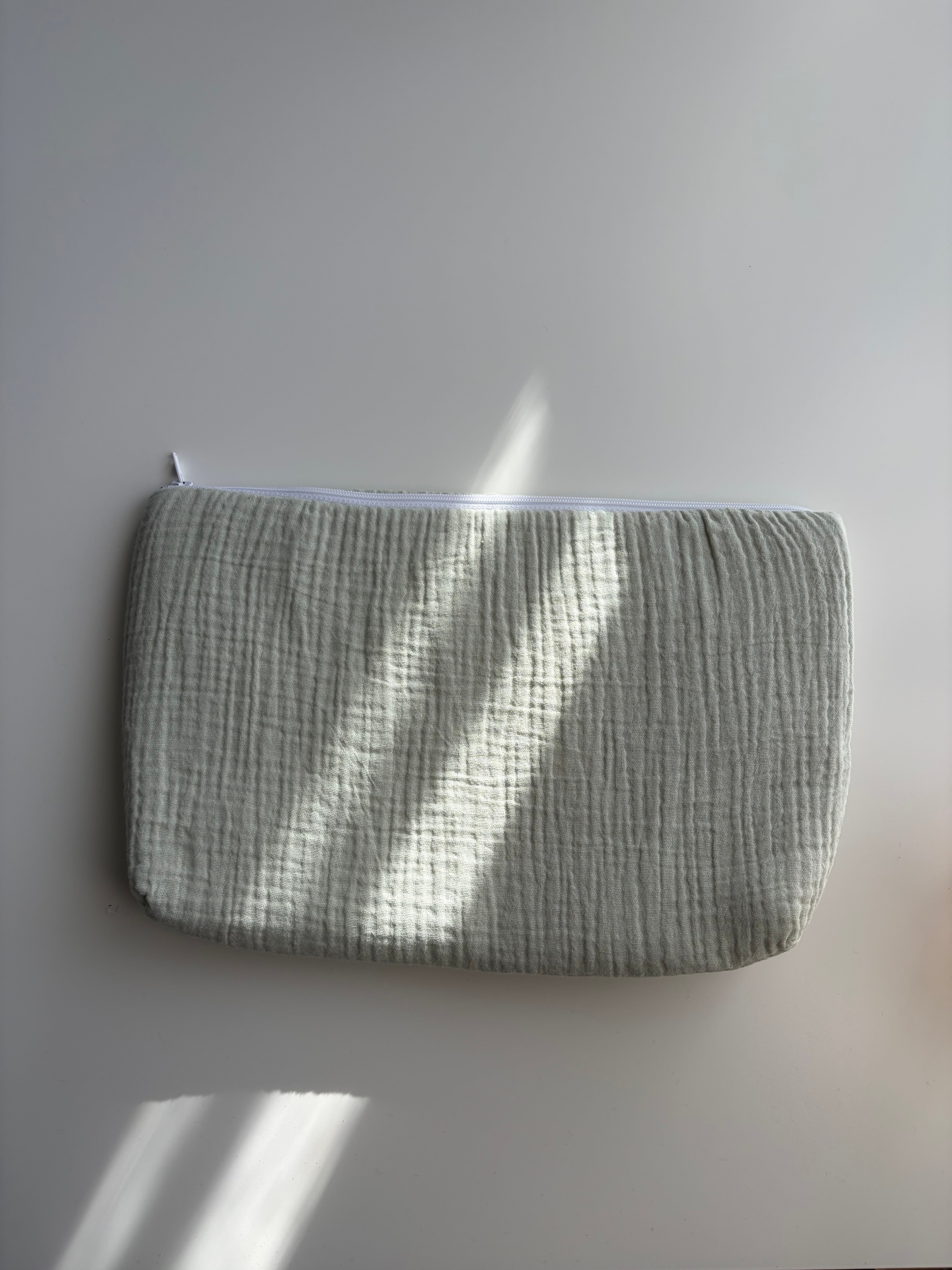 Trousse en gaze de coton • Vert
