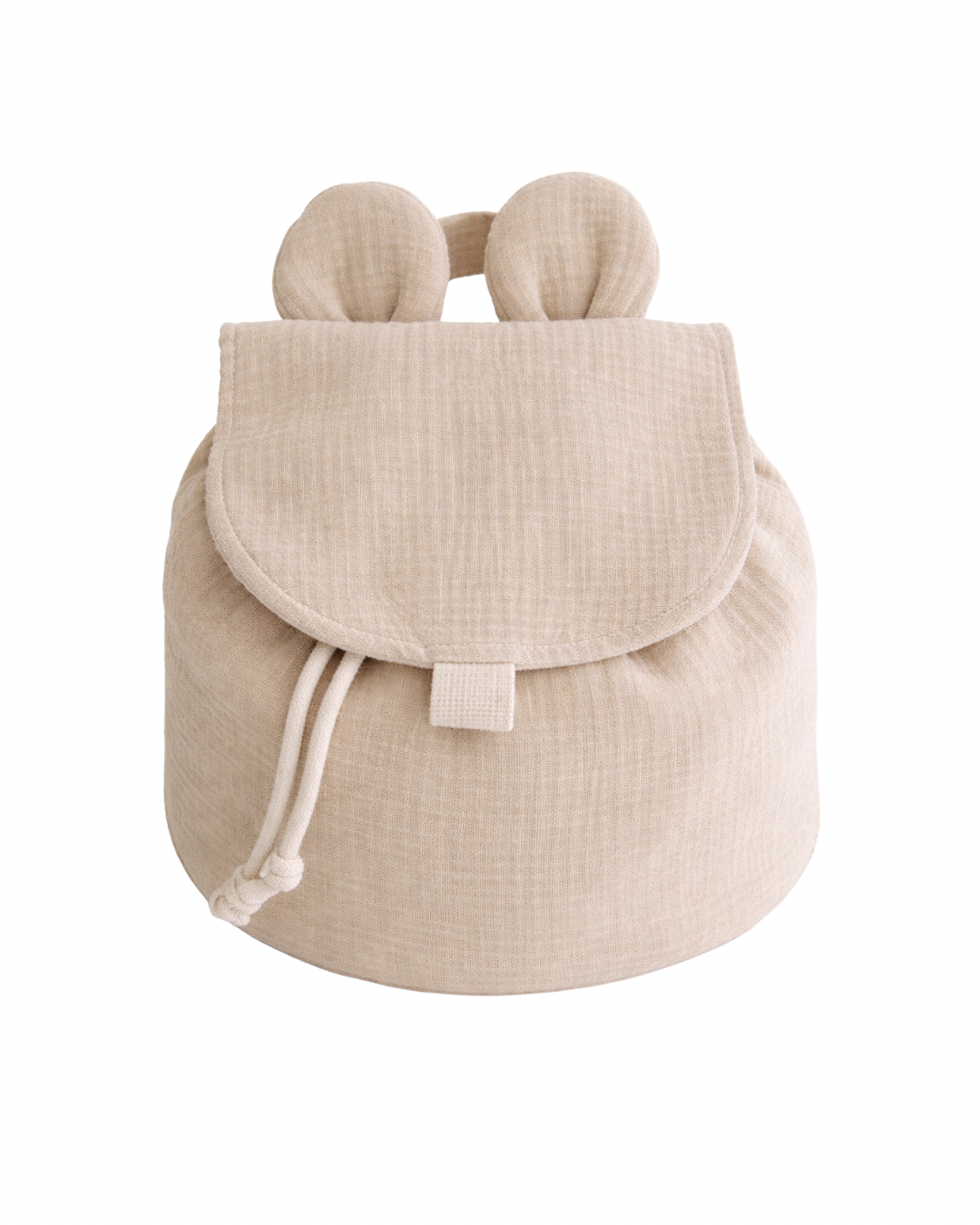 Sac à dos ourson en gaze de coton • Beige